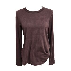Kuhl Performance Pullover Long Sleeve Crewneck Top Brown Women's Size M